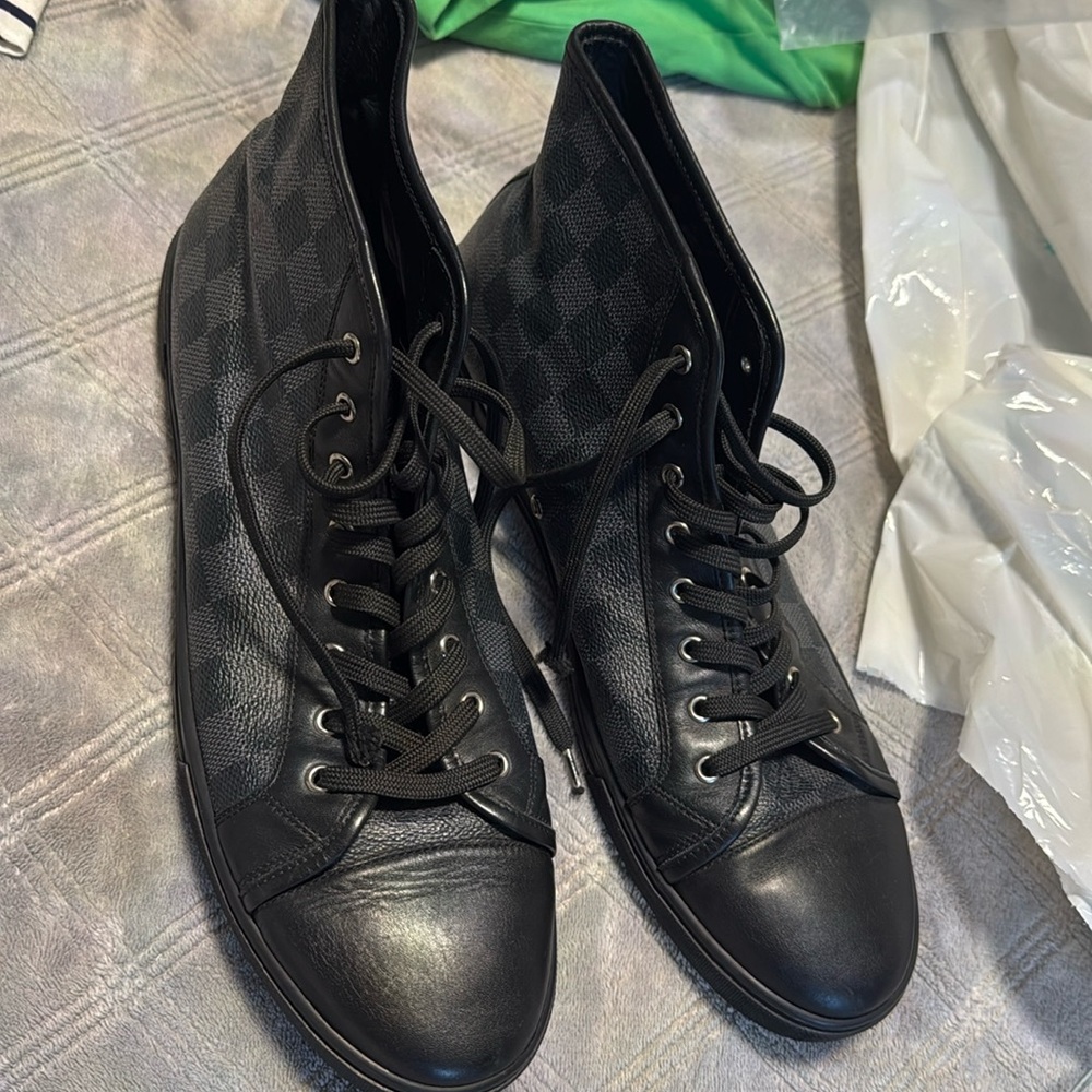 Black graphite sneakers